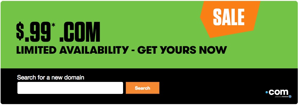godaddy 99 cent domain coupon
